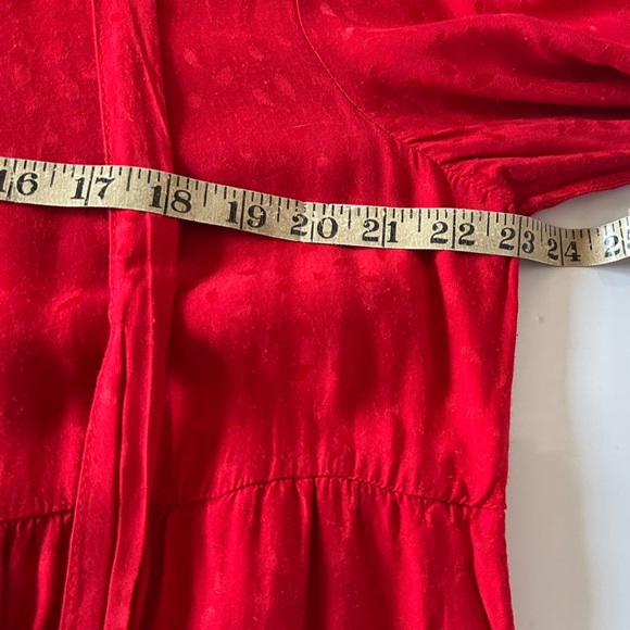 Anthropologie Maeve Wendy Red Tiered Maxi Dress Size 1X - Picture 13 of 16